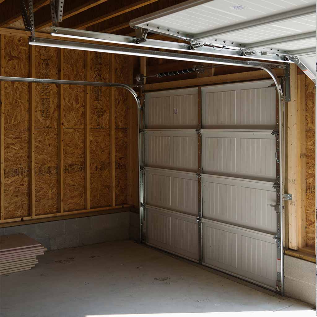 Garage door needing repairs